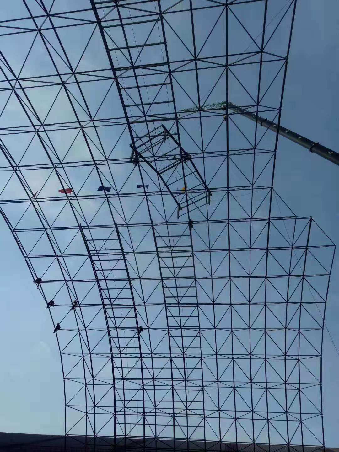 汉川干煤棚网架安装